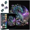 TISHIRON Puzzle da 1000 pezzi, drago nel Medioevo, puzzle per adulti, 1000 pezzi, puzzle per adulti, 70 x 50 cm, gioco di abilità impossible per tutta la famiglia