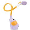 Yookidoo Soffione doccia per bagnetto, a forma di elefante, con pompa dell'acqua e beccuccio per il bagagliaio, per neonati nella vasca o nel lavandino (viola)
