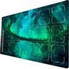 ymyukop Riftbound TCG Playmat 24x14 pollici con marcatura a zona design non ufficiale inclusa custodia per giochi da tavolo Playmat (Sentiero Smeraldo)