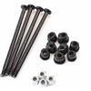 RCGOFOLLOW Auto RC Fisso vite dado Manicotto metallo Plastica parti di Ricambio DIY viti dadi Sostituzione per WLtoys 144010 144002 124016 124017