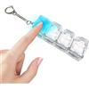 Generico Tastiera Fidget Con Luce Led, Portachiavi Giocattolo Tastiera 4 Tasti, RGB Meccaniche Tastieras Luminosa Giocattolo Toys, Antistress Portachiavi Per Alleviare Lo Stress Viaggi