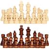 MagiDeal 32 Pezzi in Legno Pieni di Scacchi Game Chess Pawns Principianti Giochi da Tavolo da Tavolo
