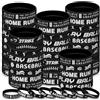 Shappy 100 braccialetti motivazionali in silicone da baseball, braccialetti motivazionali in gomma, braccialetti ispiratori per baseball, feste, baseball, bomboniere, regali di compleanno, premi