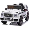 LALAHO Mcchina Elettrica Per Bambini Mercedes AMG G63 12V con Doppi Motori, Auto Elettrica per Bambini 3-5 Anni, Telecomando 2.4 GHz, MP3, Sospensioni Bianco
