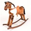 ALANEL Cavallo a dondolo Indiana Dark, robusto telaio in legno massiccio, realizzato a mano, lunghezza: 105 cm, larghezza: 31 cm, altezza: 79 cm, per bambini dai 3 anni in su, unisex