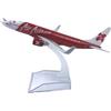 DBEIXIWEI 1/400 Red Air Asia Airlines B737 Modello di aeromobile in lega Memorial Airplane Aviazione Miniatura per collezione ed esposizione