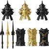 Torquino Set di blocchi da costruzione per armatura medievale cavaliere medievale, set di accessori, regalo per adulti (27 pezzi)