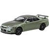 Aoshima Nissan R34 Skyline GT-R Nur (Millenium Jade) scala 1:32 Kit modellino a scatto