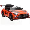 AIYAPLAY Macchina Elettrica per Bambini Mercedes-AMG GT3 12V Arancione