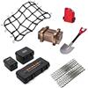 KEEDA Rete per bagagli per auto RC, pala, decorazione per serbatoio del carburante, accessorio per cingolato RC 1:10 TRX4 Axial Scx10 D90 (nero)
