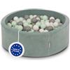KiddyMoon Piscina 90X30cm/300 Palline In Schiuma Rotonda Morbida Per Bambini