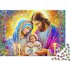 UIOPASDFGHJ Jesus - Religion Jigsaw Puzzle Impossible 1000Pcs Holy Family with Flowers And Candles Decorazione Per La Casa. Rilassamento E Intelligence Per Adulti E Bambini Da 12 Anni 52x38cm/1000pcs