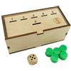 Generico Penny Drop Game, Penny Game, Dice Games Coin Drop Wood Box, Fun Board Game Works with Pennies, Wooden Penny Board Game, Simple + Strategic Dice Games, Strategic Dice Coin Games For 2-6 Players