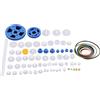 Hililand Set di Ingranaggi in Plastica Set di Pulegge per Cinghie Dentate Set di Ingranaggi Corona per Ruote Dentate Automobili