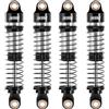 INJORA 53mm Ammortizzatori - Olio Ammortizzatore Filettato Assorbitore per TRX4M K10 High Trail Upgrade 1/18，Nero Argento