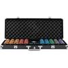 Home Deluxe - Valigetta da poker No Limit - valigetta in alluminio di alta qualità, carte impermeabili, 500 chip da poker con bottoni piccoli e Big Blind I set da poker chips