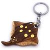 H-Customs Pendente portachiavi in legno fatto a mano con nobile stingray fish in legno