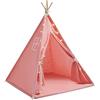 YIEMJS Tipi Tenda per bambini Tippi, tenda per bambini, tenda da gioco pieghevole, in tela, per interni ed esterni, per la cameretta dei bambini, 120 x 120 x 140 cm (rosa)