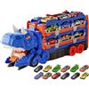 Générique Camion di dinosauro che mangia una macchina, camion di dinosauro per i ragazzi - Tu veicolo di trasporto di camion di trasporto di dinosauri pieghevoli - Trasforma il gioco di gioco con un