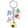 JUSONGKWCP Assassination Classrooms Portachiavi Anime Figure Cosplay Key Chain Ciondolo Acrilico Keyring