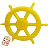 h2i Volante con torre di gioco e casetta dei giochi, in plastica resistente alle intemperie, volante mobile con rumore, accessorio per torre di gioco, colore giallo