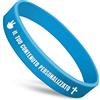 GSCSP braccialetti silicone personalizzabili bracciali fluorescenti per feste braccialetto semiperdo bambini-blu