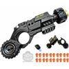 GLHYUOP Metallo Pistola Giocattolo EDC,20 Proiettili Morbidi Giocattolo Antistress Molteplici Modalità Di Gioco Soft Bullet Guns Toy Con Mini Disco In Acciaio,Da Collezionare/Regalare