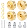 AXspeed Metallo Ottone Ruota Pesi Esagonale Adattatore per Axial SCX24 Deadbolt AXI90081 AXI00001 C10 AXI00002 1/24th RC Car
