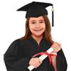 Generico Abito di Laurea per Bambini Unisex Toga Laurea con Fusciacca e Cappello Completo per Cerimonia Scuola Materna e Primaria Costume da Bachelor per Bambini 2-12 Anni per Festa e Foto Ricordo