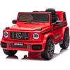 LALAHO Mcchina Elettrica Per Bambini Mercedes AMG G63 12V con Doppi Motori, Auto Elettrica per Bambini 3-5 Anni, Telecomando 2.4 GHz, MP3, Sospensioni Rosso