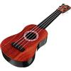 Garneck Ukulele in Plastica Effetto Legno Giocattolo per Bambini Strumento Musicale 42cm per Insegnamento e Coltivazione Dell'interesse per Ragazzi