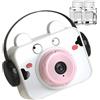 Fmzrbnih giocattoli a bolle, bolla creatore - Produttore portatile di bolle a tema animale - Soffiatore automatico a bolle Light & Music, fotocamera a bolle carina con soluzione di ricarica fá