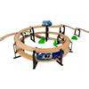 Briocks - Supporto ferroviario a spirale per treno in legno - Compatibile con BRIO, Thomas, Lillabo, IKEA, Melissa & Doug, Oxybul, Playtive e molti altri! (Nero) (3 Livelli)