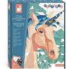 Janod - Set Dipingi con i Numeri Creature Fantastiche - 2 Quadretti Fai-Da-Te - Mysterix - Attività Creativa per Bambini - Dai 7 Anni, J07979