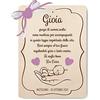 Handmade Crociedelizie, targa targhetta ricordo battesimo dedica frase ringraziamento da parte madrina padrino idea regalo personalizzata nome e data completa di scatola regalo in omaggio