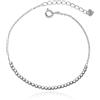 Meissa Cavigliera da donna in argento Sterling Cavigliera con piccoli blocchi Cavigliera semplice in oro Cavigliera in oro rosa Catena regolabile