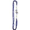 Handmade Collana blu con fili di cristalli e ciondolo sferico