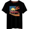 Magmatic - Maglietta C1 Auto Collezione per Uomo Unisex Bambino, Collezione Sunny Rides T Shirt Nera Premium 100% Cotone, Regalo collezionista, appassionato di Automobili, Fan di Auto
