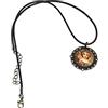 Generico Collana con pendente cabochon quadro Alphonse Mucha (CL0198-99)
