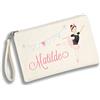 GioCandles Pochette Personalizzata per Ballerina o Insegnante di Danza, Cotone Ecru | Astuccio o Bustina con Nome o Frase, Idea Regalo Maestra di Ballo o Allieva, 26x17 cm