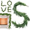 WGXIA Norfolk Pine Ghirlanda Pino Ghirlanda Natalizia Decorazione, Ghirlanda Natalizia Per Camino, Camino Ghirlande Natale, Mantello Parete Ghirlanda (Green-3.6m (12ft), 1pc)