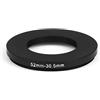 Generico STEP DOWN 52-30,5MM anello adattatore 52MM-30,5MM adapter ring 52MM 30,5MM 52-30,5 52 30,5 30.5 MM 52MM-30.5MM 52-30.5MM obiettivo lente ottica lens per filtro paraluce tappo
