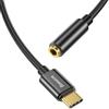 Baseus Adattatore L54 Tipo-C Maschio a Jack 3,5 mm Femmina (CATL54-01) Nero