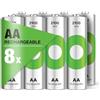 GP RECYKO - Batteria AA Mignon NiMH 2100 mAh, 1,2 V, 8 pezzi