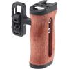 Generico Compatibile con Nikon, compatibile con Canon DSLR Cage Impugnatura superiore Vite Arri Cold Shoe Monitor Mic Rig(Wooden Handle)