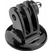 vhbw adattatore per treppiede da attacco filettato da 1/4 compatibile con GoPro Hero 3, 3 + Plus fotocamere - Convertitore nero