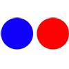 Generic Lenti in vetro ottico Diametro 42mm 41,8mm Lente rotonda trasparente rivestita di colore verde giallo rosso blu for torce LED C8 + C12(1pcs Red 1pcs Blue)