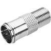 Othmro Argento Fine Needle Connettore Rapido F Connettore Femmina Filettato RF coassiale Adattatore Connettore 1pz