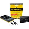 Hooster Set di accessori per Sony Alpha 6400 / ZV-E10 | Batteria (1030 mAh) + caricatore USB-C compatibile con Sony NP-FW50 | Custodia della batteria in materiale ignifugo V1
