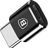 Baseus - Adattatore da Micro USB a USB tipo C, colore: Nero
